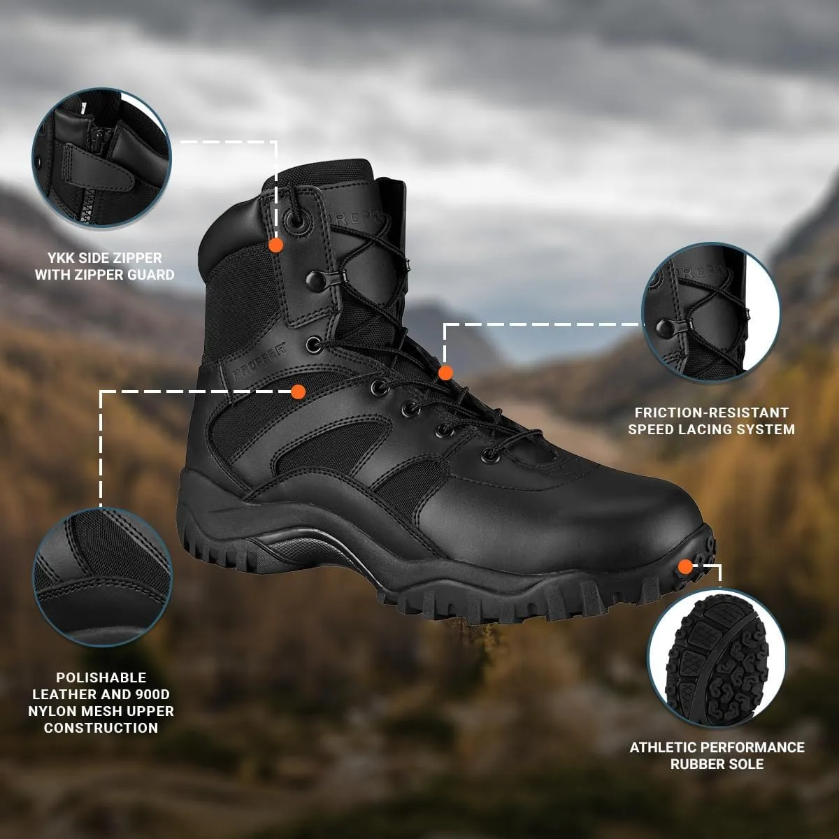 Propper Men's Duty 6" Military and Tactical Boot