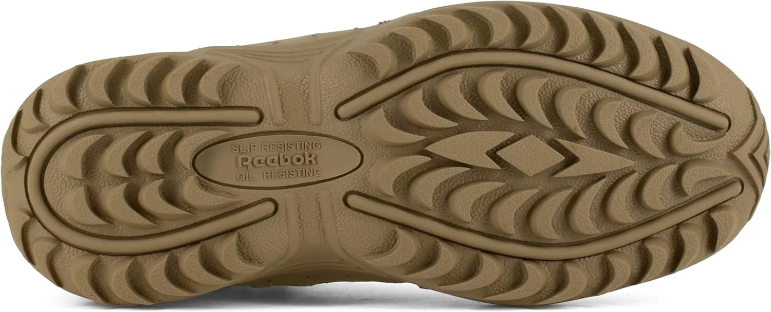 Reebok Work Men's Rapid Response RB Safety Toe 6" Stealth Boot with Side Zipper Military & Tactical