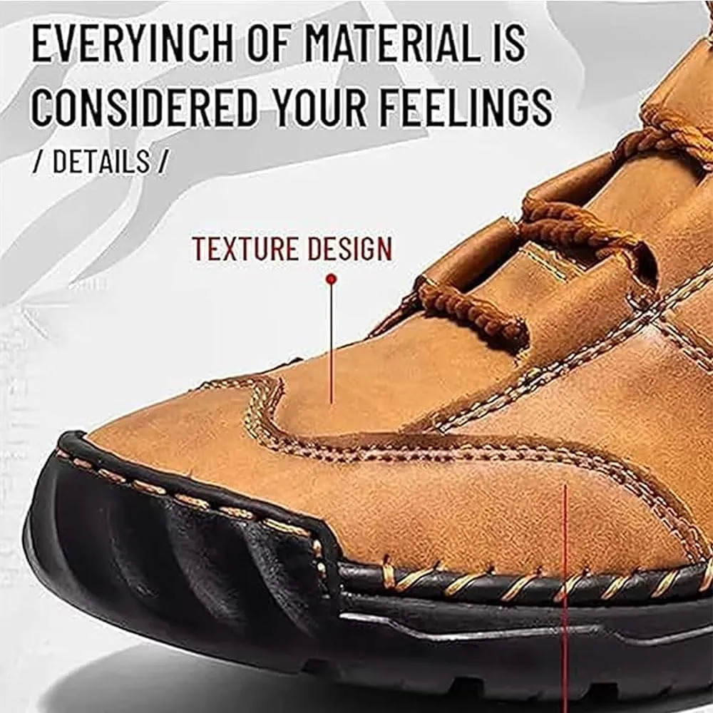Sawbehind Mens Boots,Sawbehind Men'S Comfortable Handmade Leather Boots, Waterproof, Arch Support