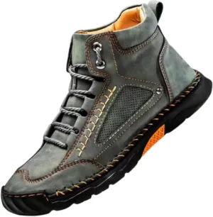 Sawbehind Mens Boots,Sawbehind Men'S Comfortable Handmade Leather Boots, Waterproof, Arch Support