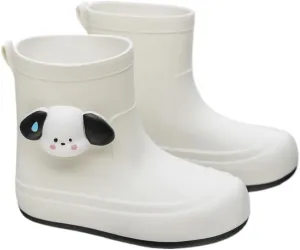 Short Ankle-High Rain Boots Waterproof Cute Short Rubber Cartoon Detachable Dog Boots