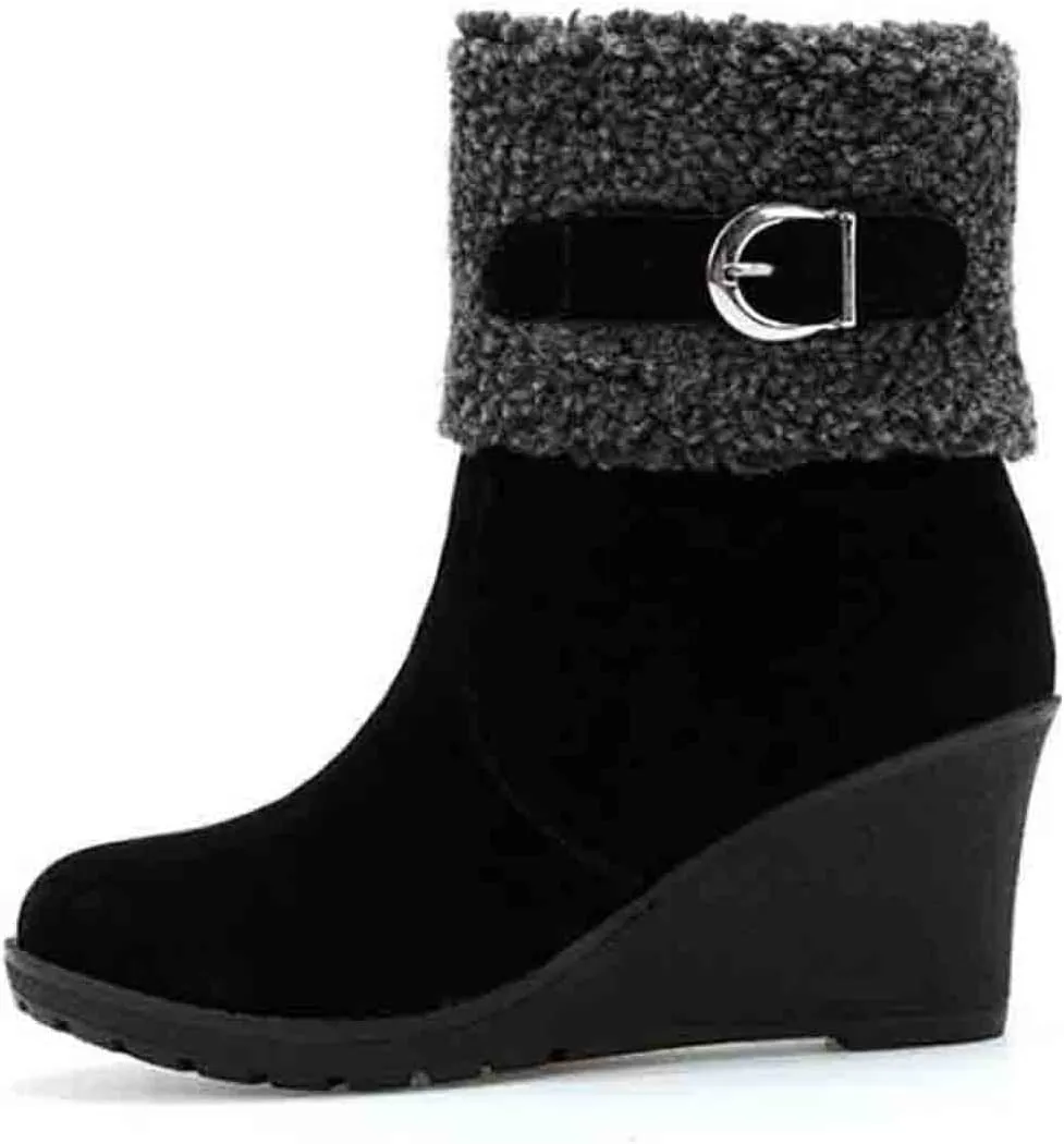 Short Winter Boots Extra Wide for Women Waterproof Snow Snow Boot Women Low Women Boots Winter Short Womens Tennis Shoes for Snow Walking Botas Para La Nieve