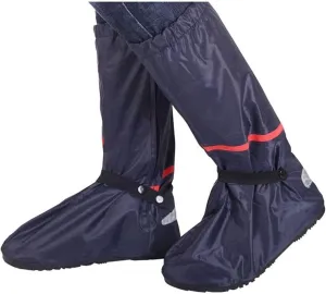 Silicone Waterproof Shoes Covers Waterproof Shoe Cover Rain Boots Shoe Cover Men and Women Rainy Day Thick Wear-Resistant Bottom Non-Slip Bicycle Shoe Cover Black Gaiters (Size : B(Medium))