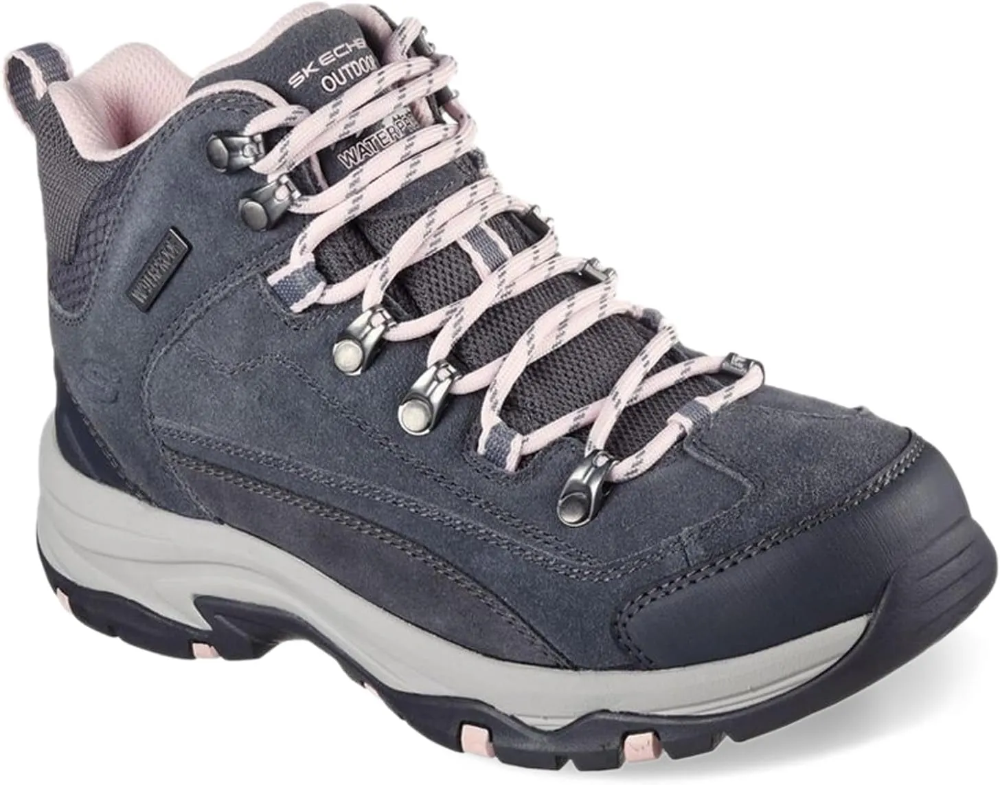Skechers Women's Trekking Shoes, Gray, 8 US