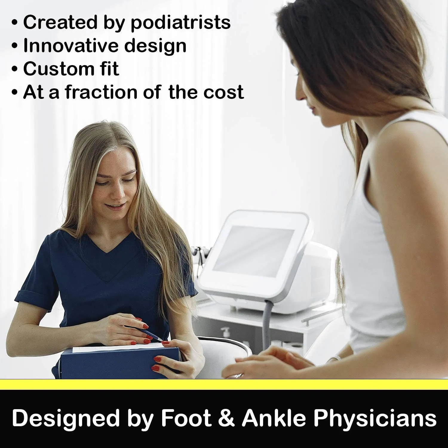 Slim Dress Shoe Orthotics/Insoles with Adjustable Arch Height by FootChair. Relieve Plantar Fasciitis and Other Foot Pain. ((Women's 13-14.5 / Men's 11-12.5))