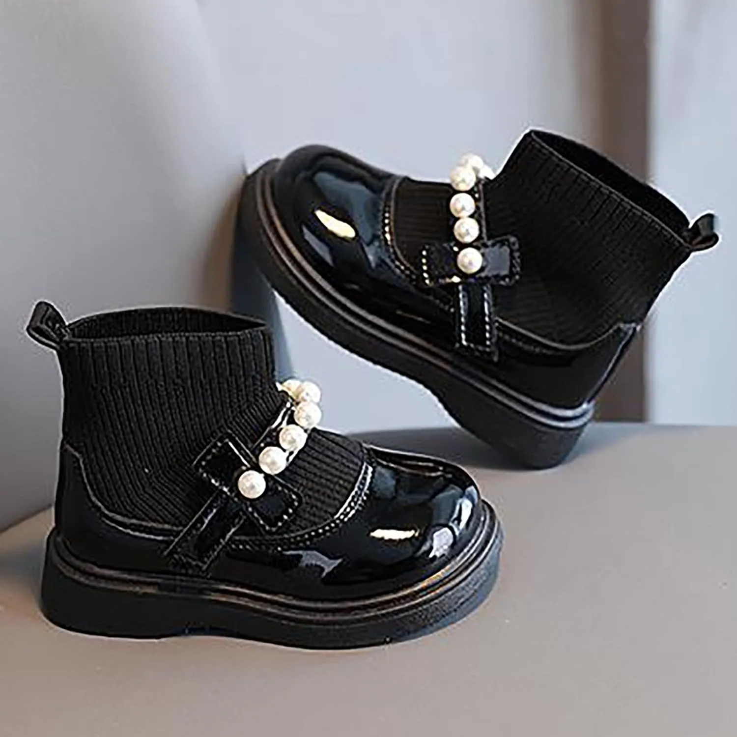 Snow Boots for Girls Boys Outdoor Boots Fur Lined Waterproof Ankle Shoes Warm Lightweight Winter Boot Fashion Boots