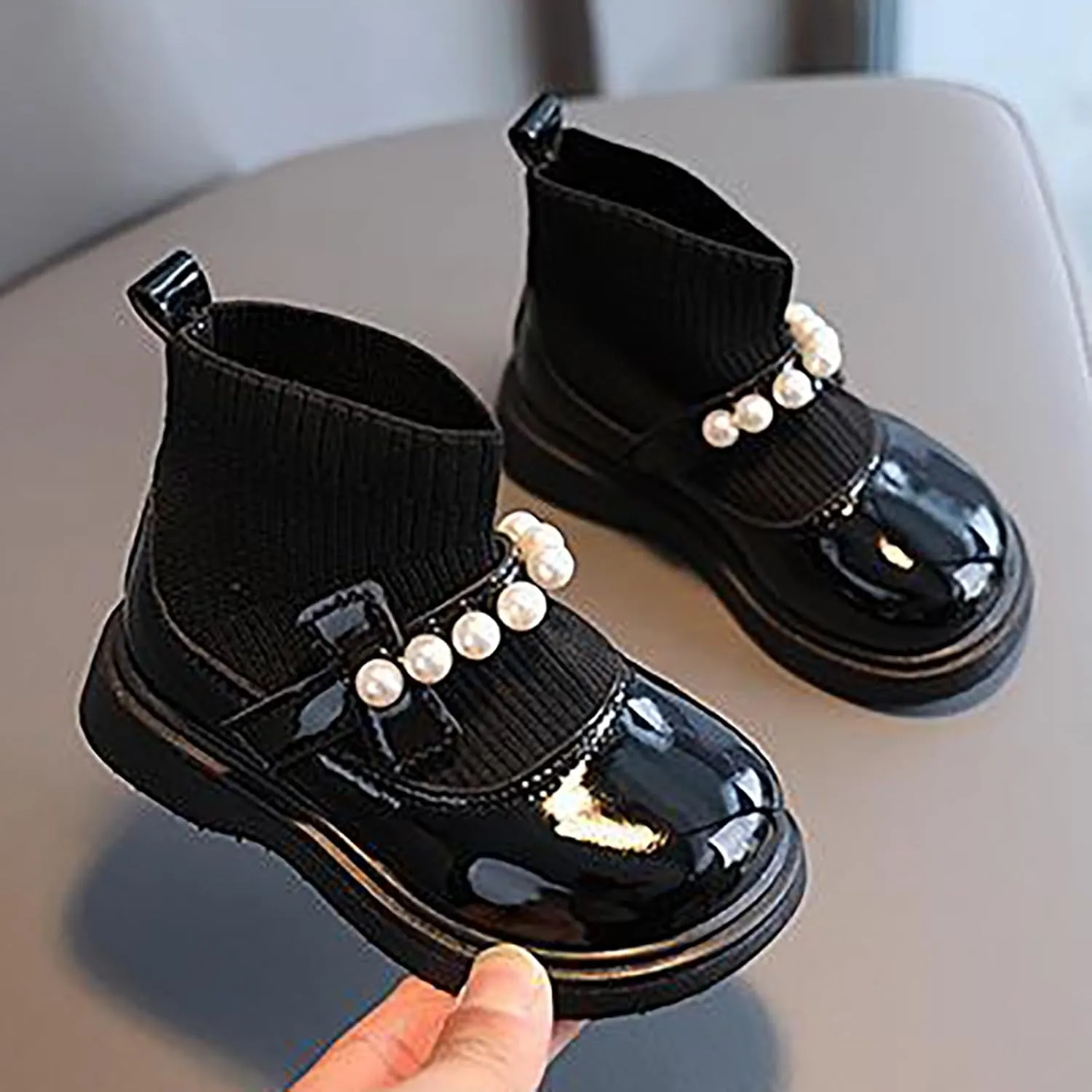 Snow Boots for Girls Boys Outdoor Boots Fur Lined Waterproof Ankle Shoes Warm Lightweight Winter Boot Fashion Boots
