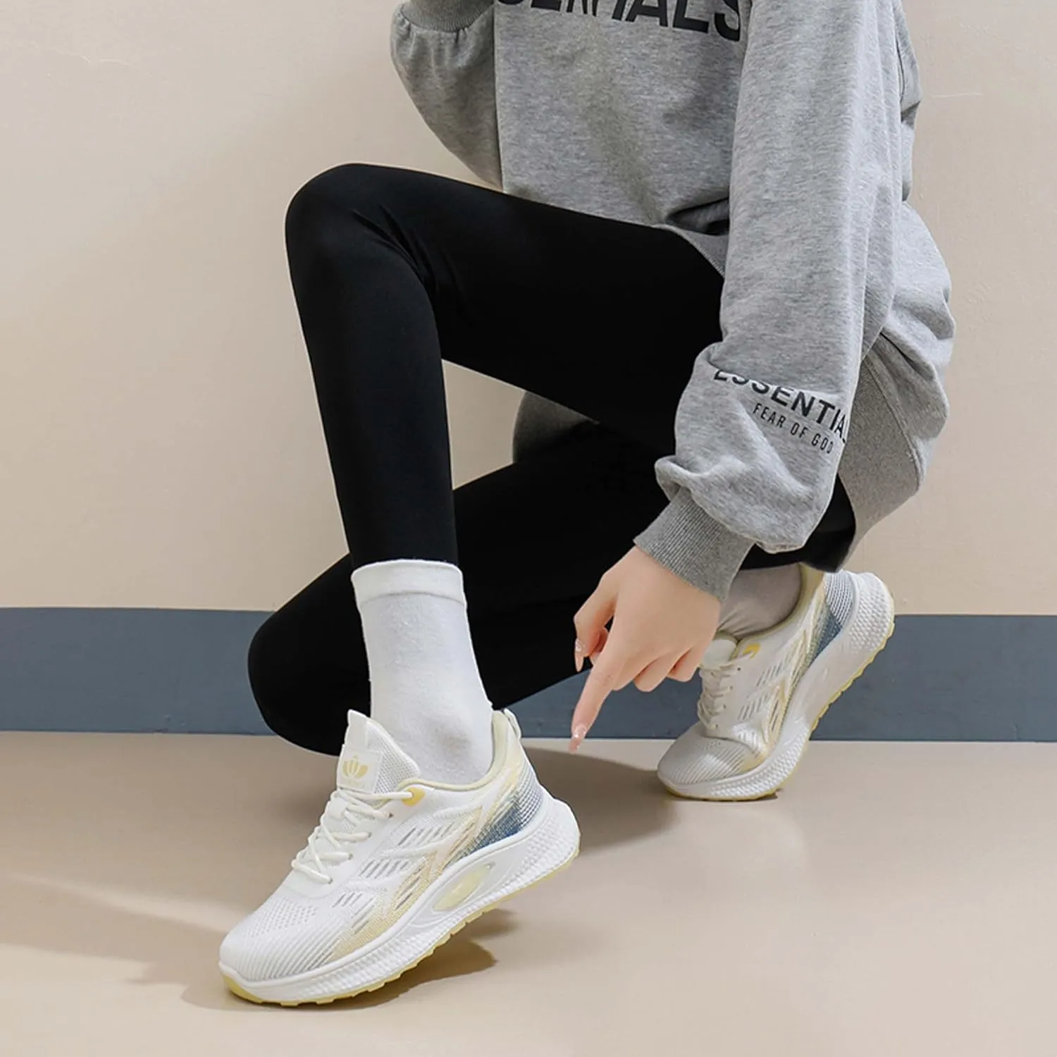Spring Lightweight Anti Slip wear-Resistant Women's Shoes Large Outdoor Shoes Comfortable Travel Shoes Sports Shoes Running Shoes Casual Shoes Hiking Shoes Blue Ball Shoes Hiking Shoes