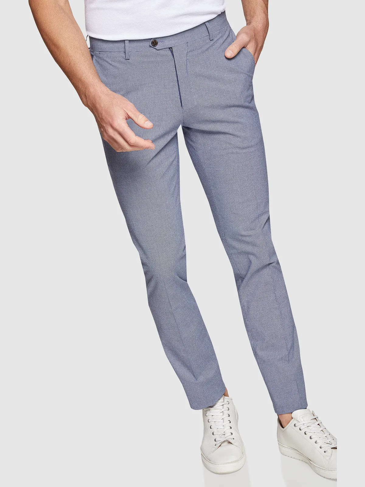 Stretch Textured Trousers