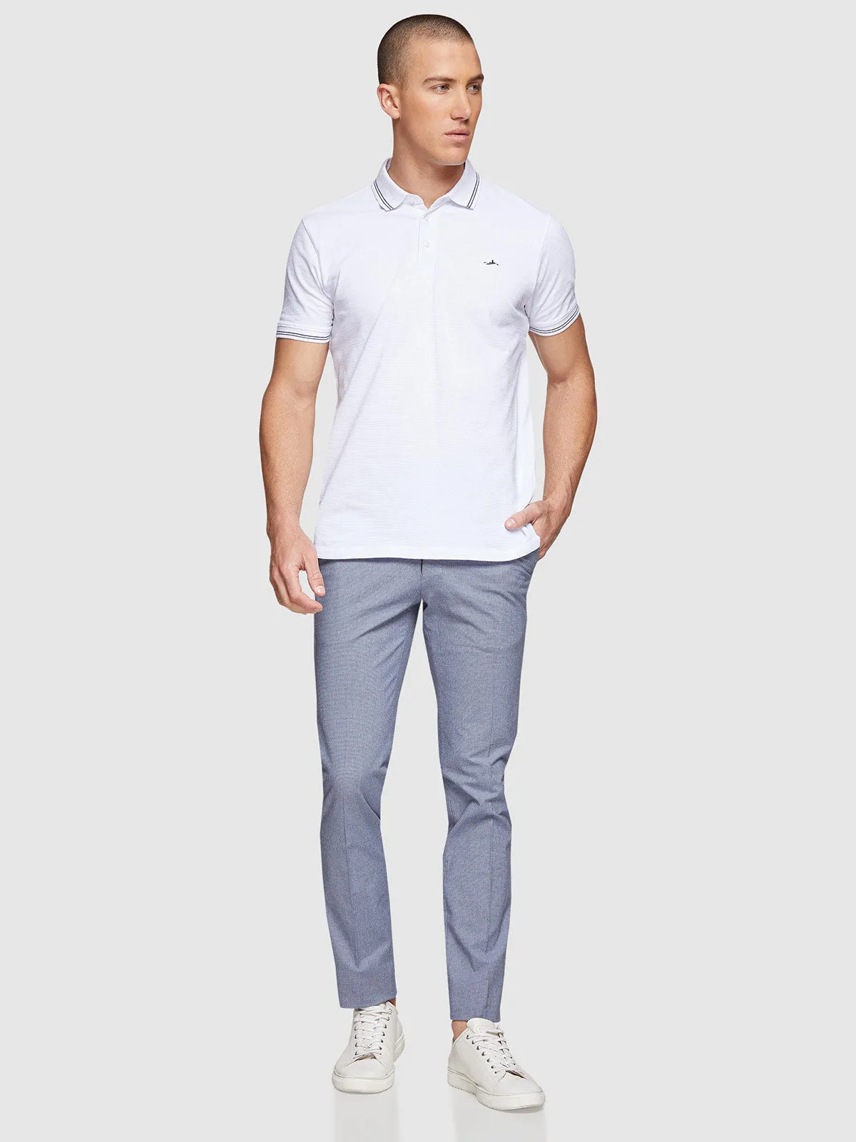 Stretch Textured Trousers