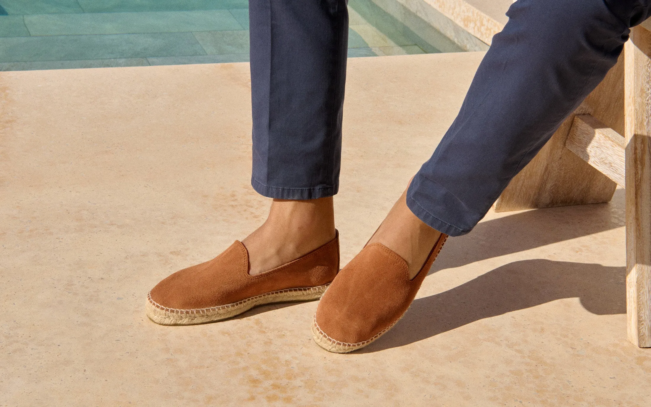 Suede Espadrilles - R45C0 - Hamptons Brown Sugar