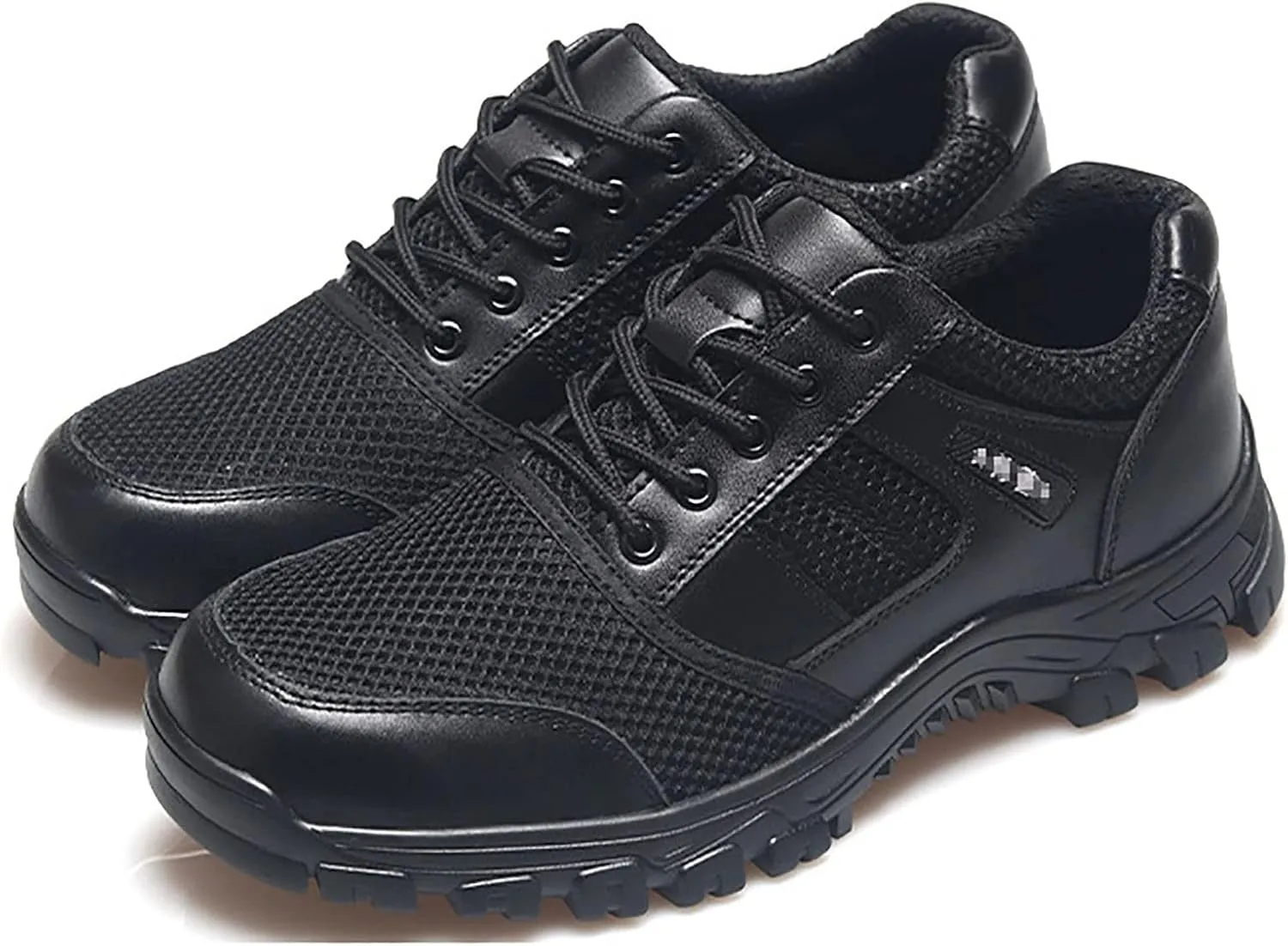 Summer Men's Training Shoes, Outdoor Comfortable Breathable Inner Casual Lace Up Sports Hiking Shoes, for Hiking Non-Slip Shock Absorbing Military Boots