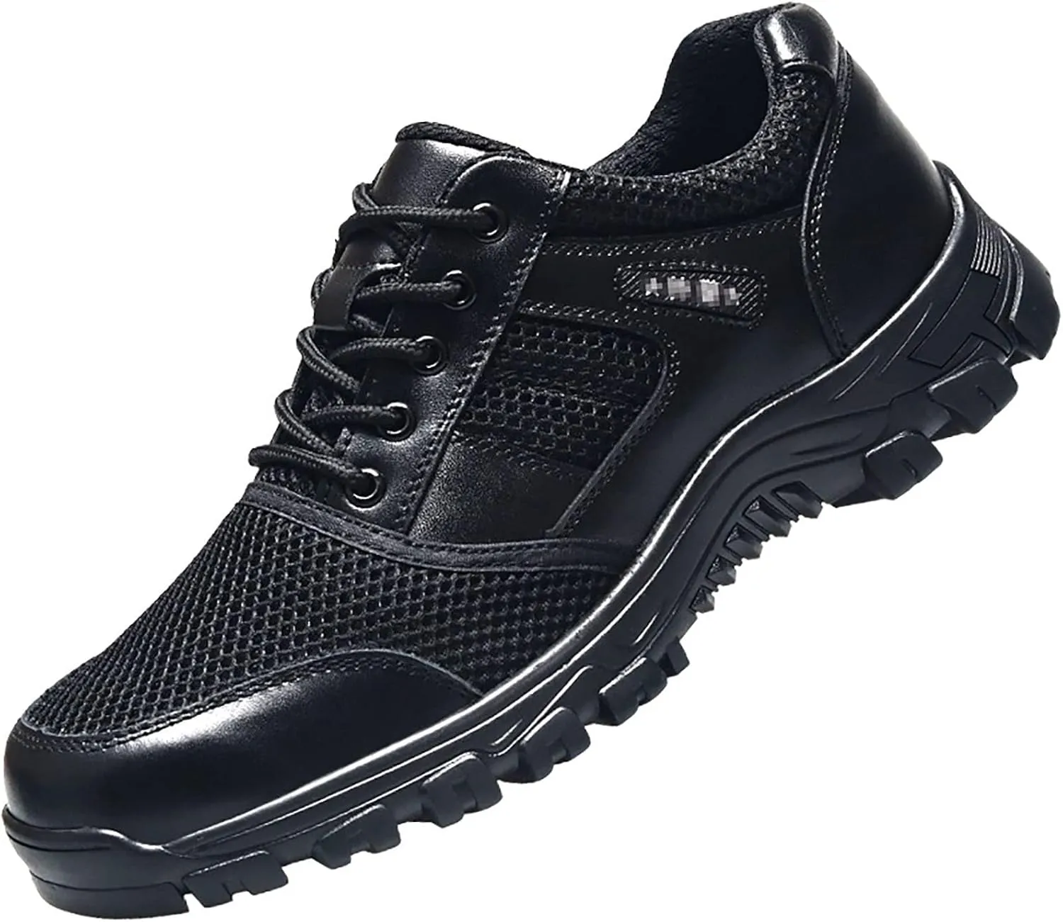 Summer Men's Training Shoes, Outdoor Comfortable Breathable Inner Casual Lace Up Sports Hiking Shoes, for Hiking Non-Slip Shock Absorbing Military Boots
