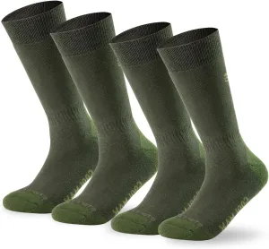 Tactical Boot Socks for Men, Mid-Calf, Cushioned, Moisture-Wicking & Quick-Dry, Athletic Support, 2-Pack