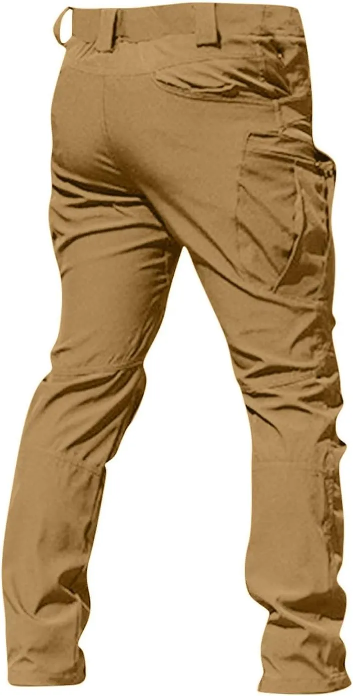 Tactical Pants for Men Stretch Ripstop Waterproof Quick Dry Cargo Hiking Pants Comfy Work Pant Outdoor with Pockets