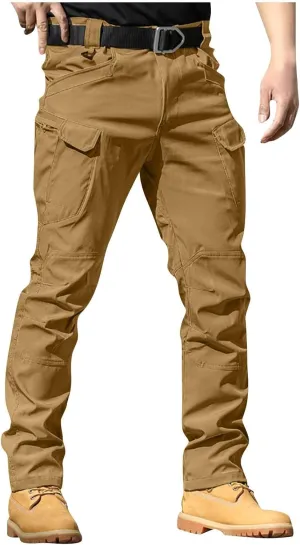 Tactical Pants for Men Stretch Ripstop Waterproof Quick Dry Cargo Hiking Pants Comfy Work Pant Outdoor with Pockets