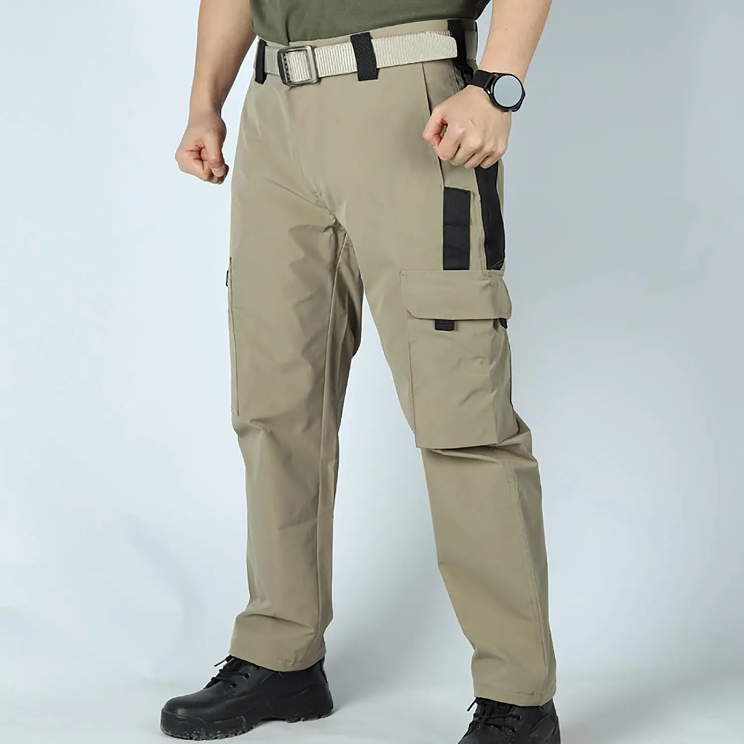 Tactical Pants for Men Stretch Ripstop Waterproof Quick Dry Cargo Hiking Pants Comfy Work Pant Travel with Pockets