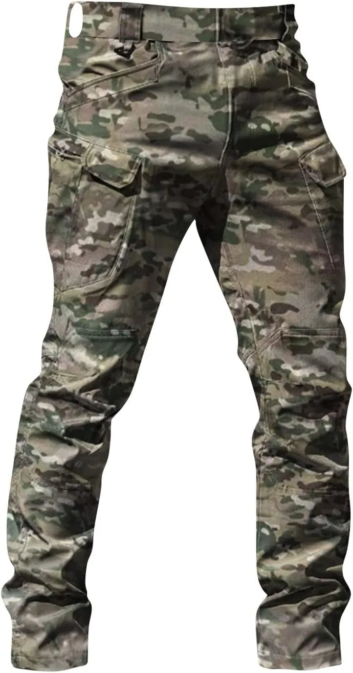 Tactical Pants for Men Stretch Ripstop Waterproof Utility Cargo Hiking Pants Breathable Work Pant Travel with Pockets