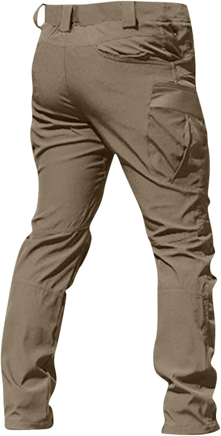 Tactical Pants for Men Stretch Ripstop Waterproof Utility Cargo Hiking Pants Lightweight Work Pant Travel with Pockets