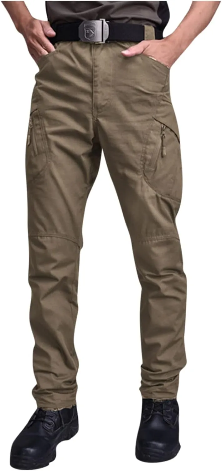 Tactical Pants for Men Stretch Ripstop Waterproof Utility Cargo Hiking Pants Lightweight Work Pant Travel with Pockets