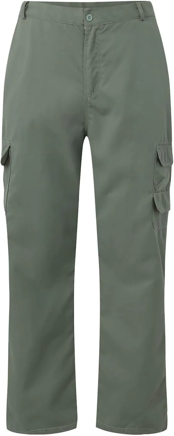Tactical Pants for Men Stretch Ripstop Waterproof Zipper Cargo Hiking Pants Comfortable Work Pant Hunting with Pockets