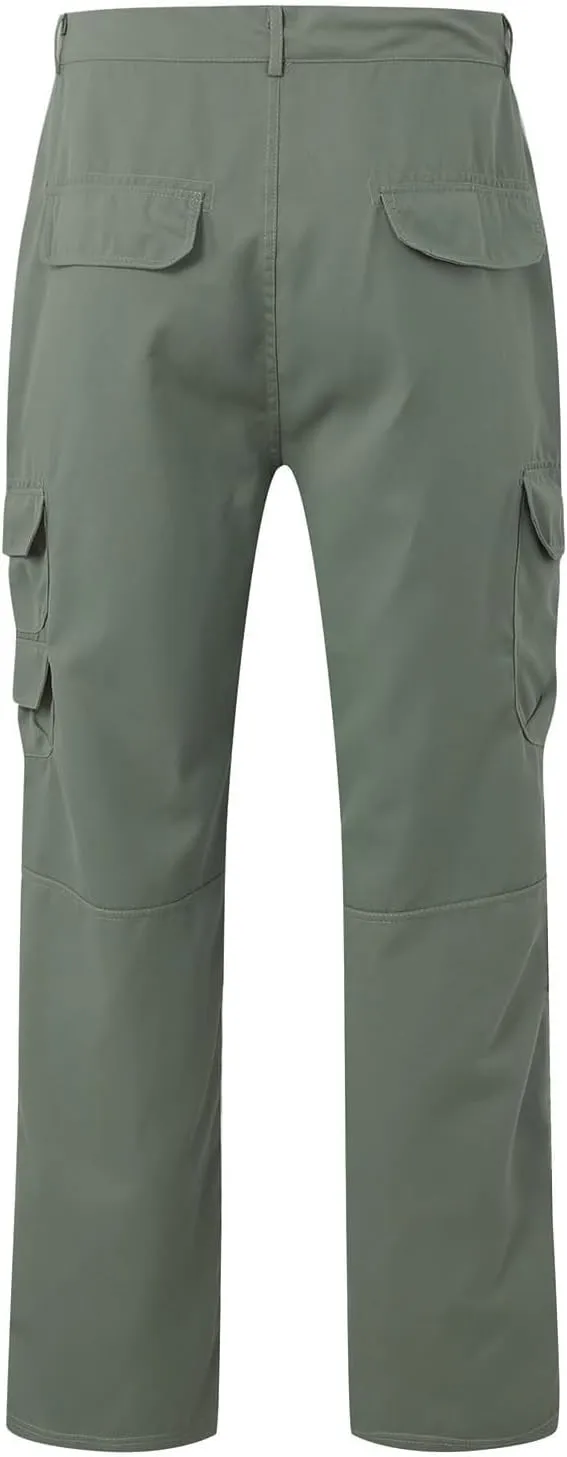 Tactical Pants for Men Stretch Ripstop Waterproof Zipper Cargo Hiking Pants Comfortable Work Pant Hunting with Pockets