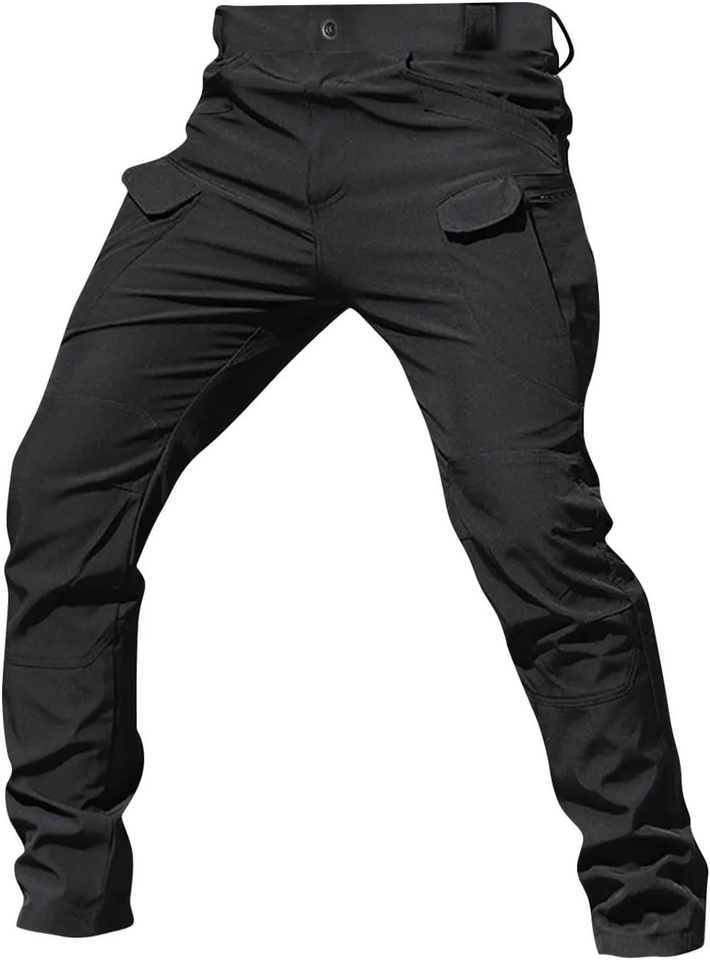 Tactical Pants for Men Stretch Ripstop Waterproof Zipper Cargo Hiking Pants Lightweight Work Pant Fishing with Pockets