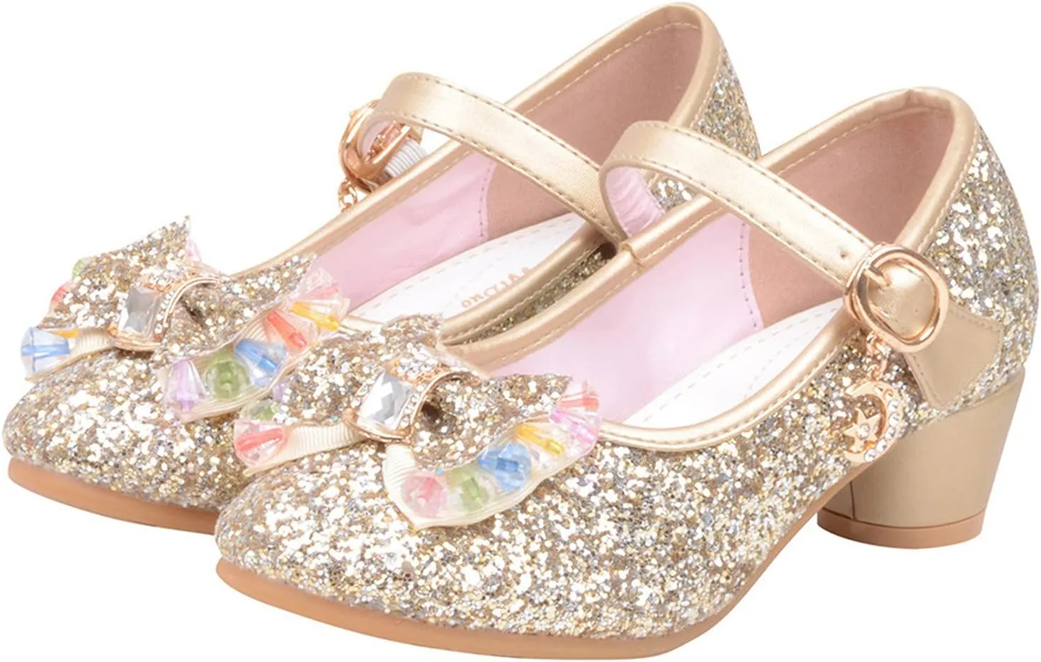 Toddler Girl Dress Shoes Kids Bowknot Girls Sandals Shoes Single Crystal Princess Bling Pearl Infant Baby White Shoes