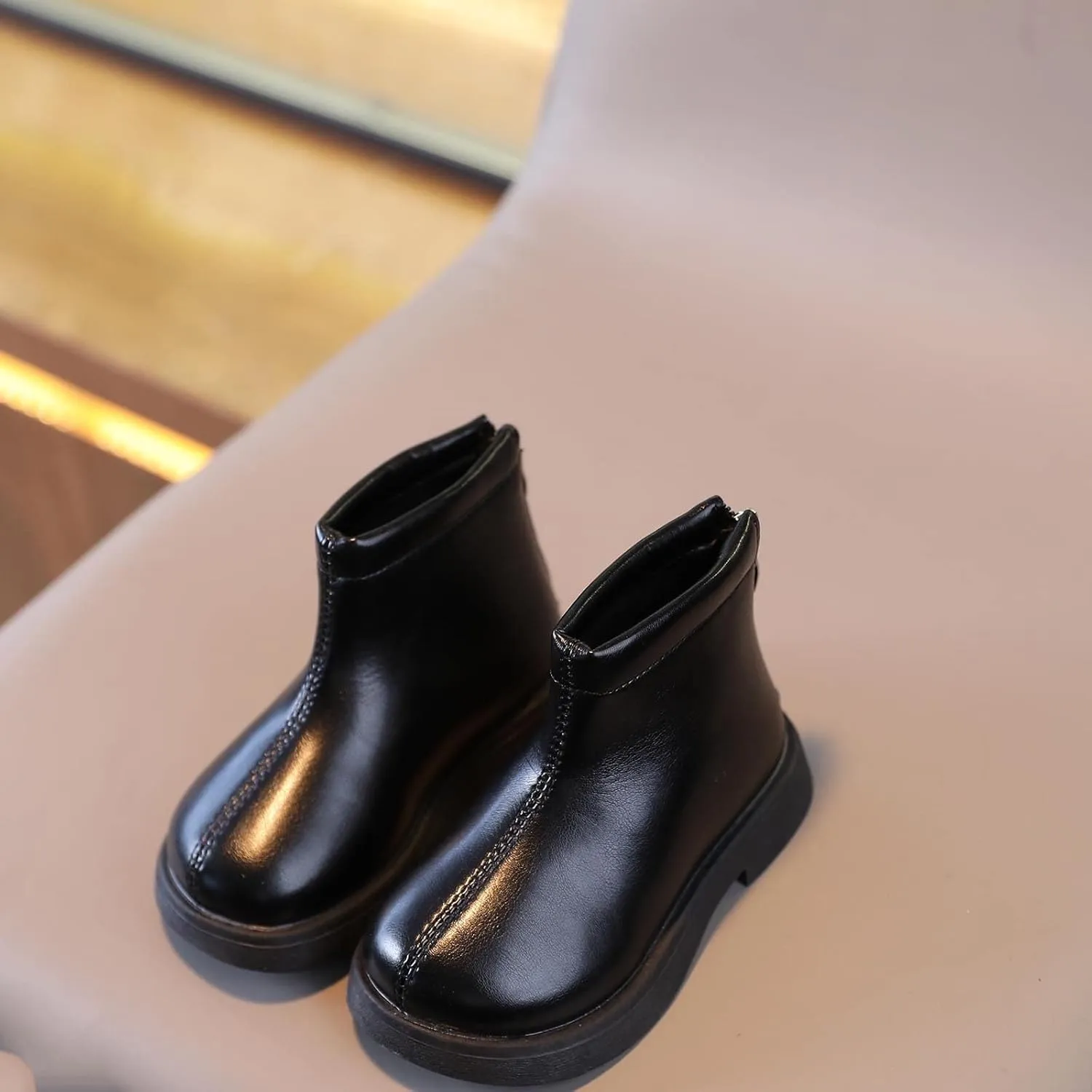 Toddler Girls Boots Little Kid Shoes Short Boots Short Windproof Girls School Leather Shoes Riding Shoes for Kids
