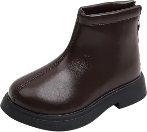Toddler Girls Boots Little Kid Shoes Short Boots Short Windproof Girls School Leather Shoes Riding Shoes for Kids