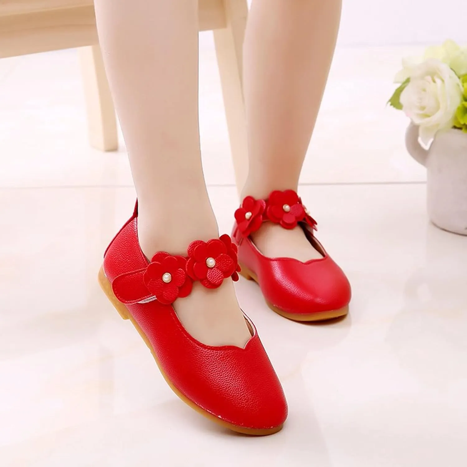 Toddler/??ittle Kids Girl's ??ngela Dress Mary Jane Ballet ??lats Flower Girls' Wedding Party Ballerina Dance Shoes