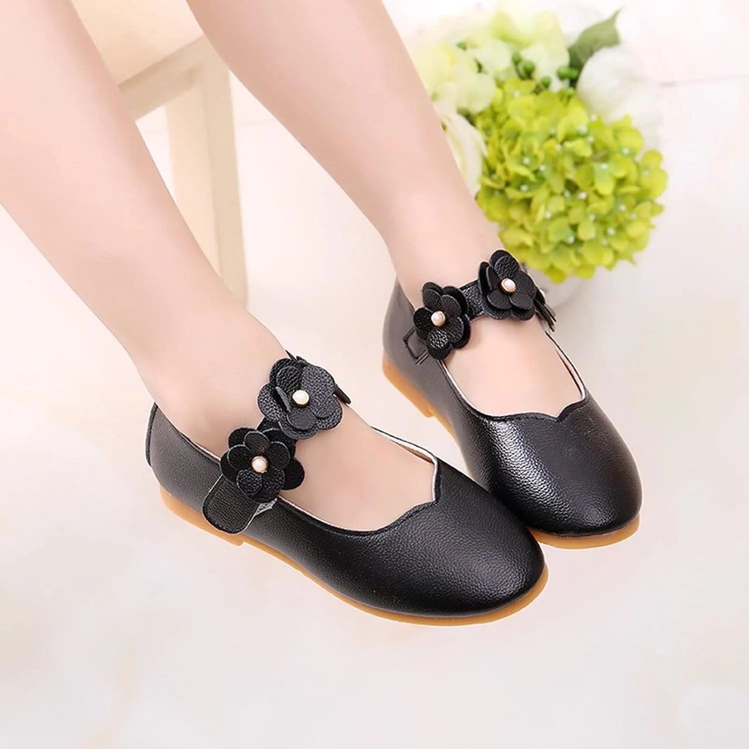 Toddler/??ittle Kids Girl's ??ngela Dress Mary Jane Ballet ??lats Flower Girls' Wedding Party Ballerina Dance Shoes