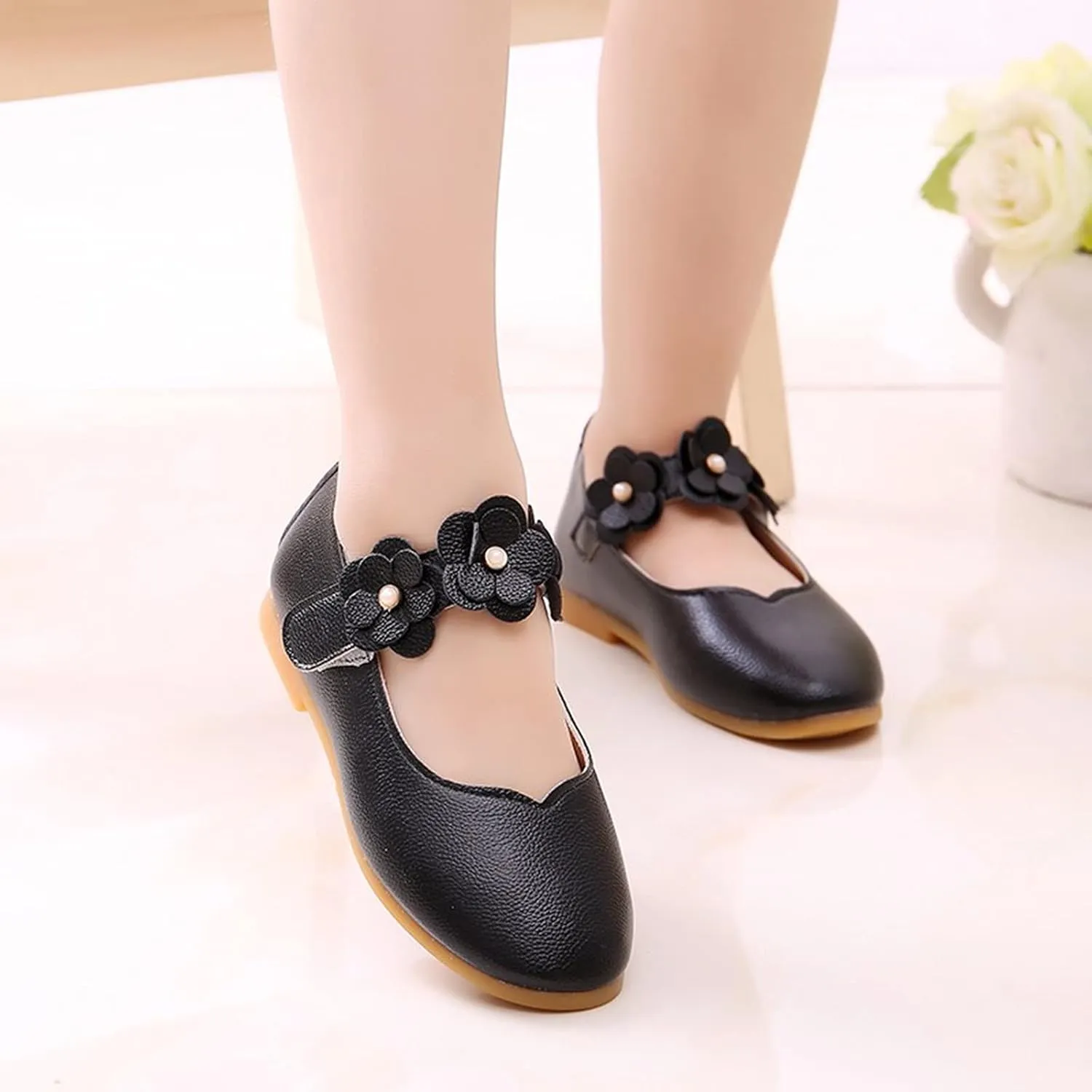 Toddler/??ittle Kids Girl's ??ngela Dress Mary Jane Ballet ??lats Flower Girls' Wedding Party Ballerina Dance Shoes