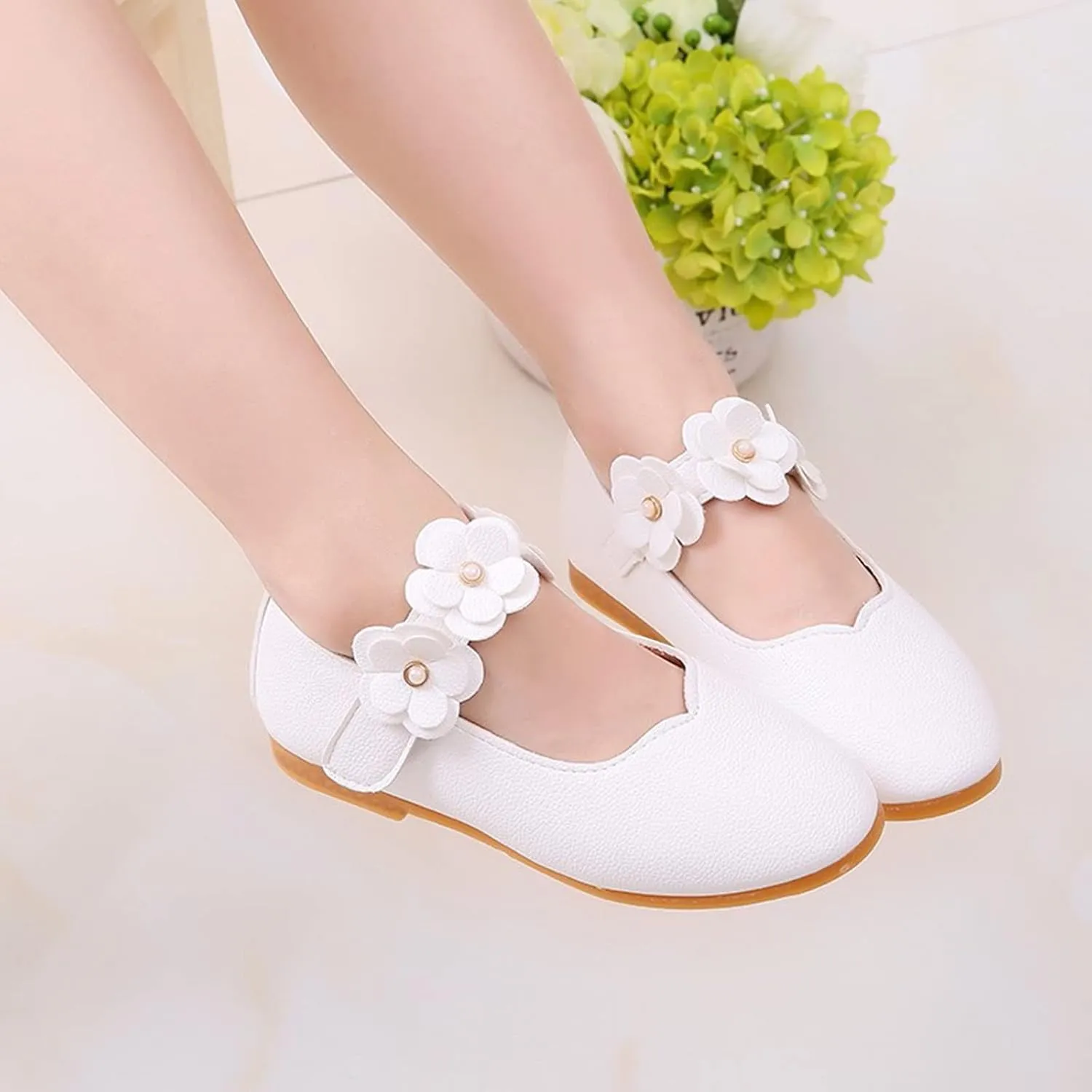 Toddler/??ittle Kids Girls ??ngela Dress Mary Jane Ballet ??lats Flower Girls' Wedding Party Ballerina Dance Shoes