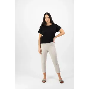 Vassalli - Skinny Leg 7/8 Length Lightweight Pull On - Pumice