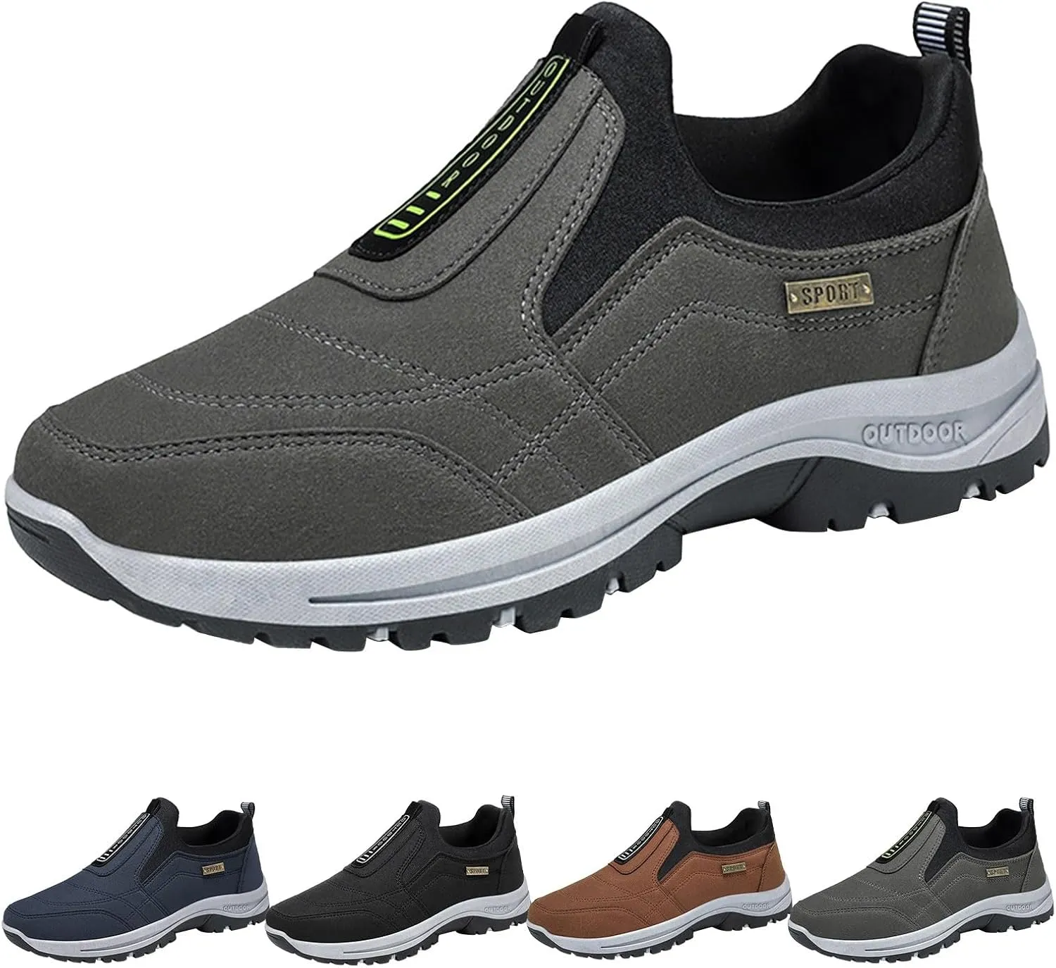 Walking Shoes for Men Slip On Loafers Fashion Dress Sneakers Breathable Lightweight Tennis Shoes