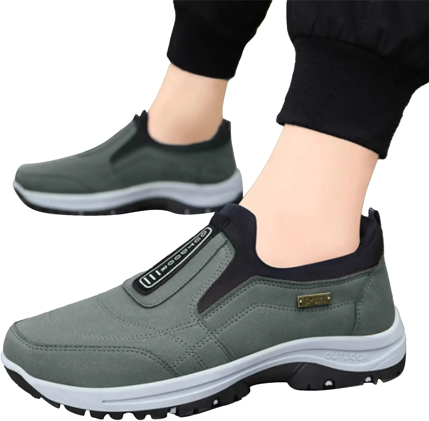 Walking Shoes for Men Slip On Loafers Fashion Dress Sneakers Breathable Lightweight Tennis Shoes