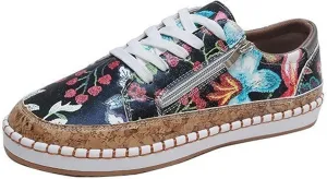 Walking Shoes for Women Slip Ons Fashion New Loafers Breathable Hollow-Out Lazy Round Toe Sneakers Breathe Canvas Comfort Beach Shoes Flat