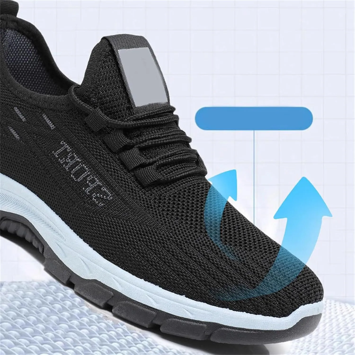 Walking Sneakers for Men Lightweight Orthopedic Shoes Athletic Workout Gym Shoes Sneakers Plantar Fasciitis
