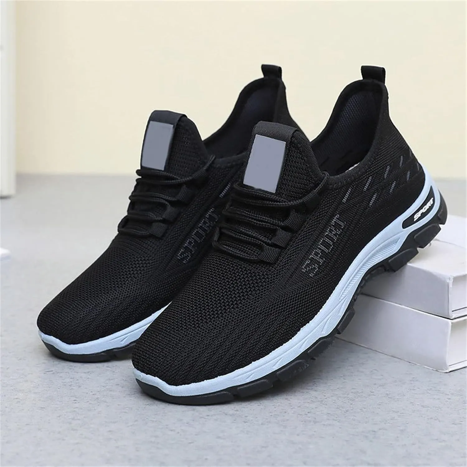 Walking Sneakers for Men Lightweight Orthopedic Shoes Athletic Workout Gym Shoes Sneakers Plantar Fasciitis