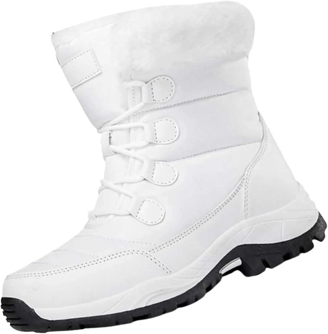 Warm Winter Boots Women Shoes Anti Slip Ankle Boots For Women Snow Boots Waterproof Plush Lined Short Boots Women