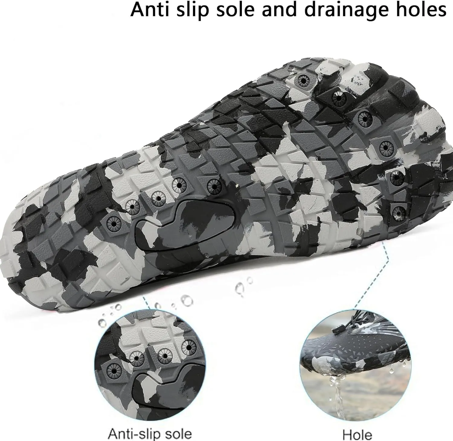 Water Shoes Men Hike Barefoot Adult Quick-Dry Aqua Sock Barefoot Shoes Women Walking Swim Athletic Beach Kayaking Surfing