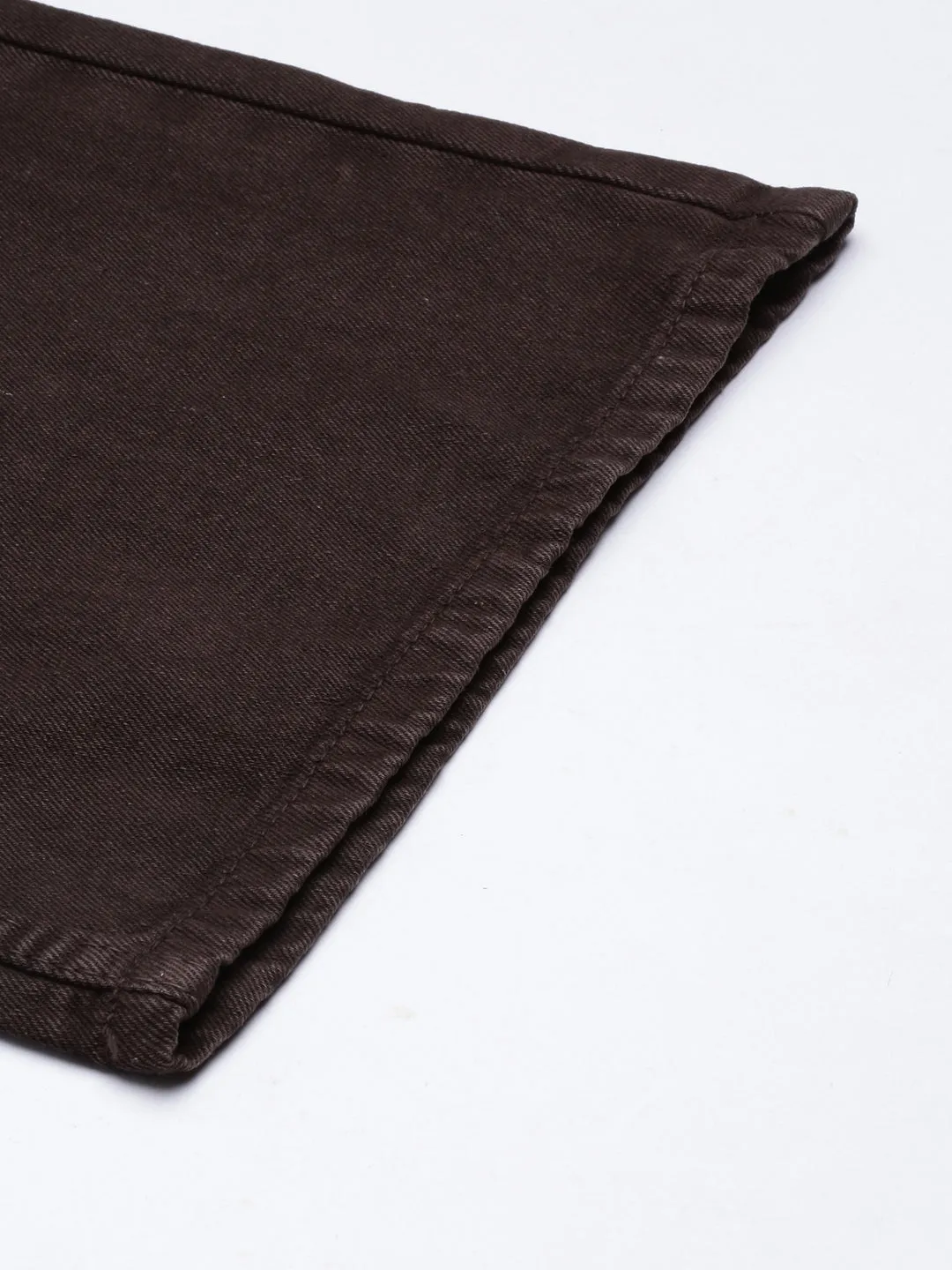 Women Solid Coffee Brown Basic Jumpsuit