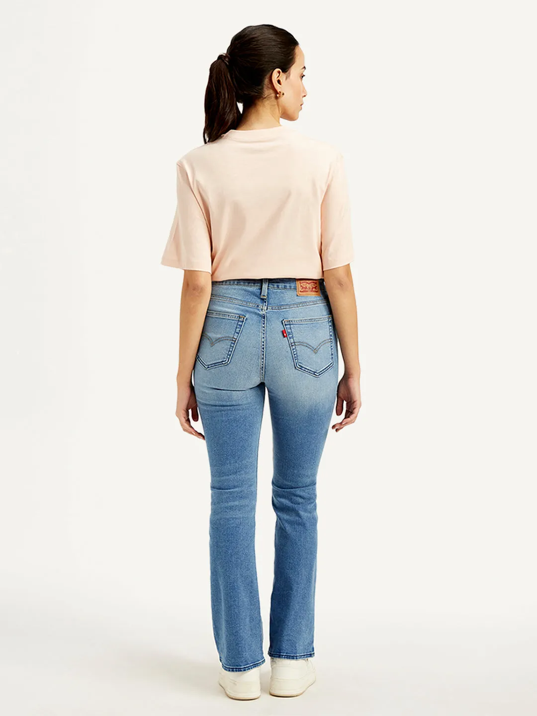 Women's 725 Light Blue Slim Bootcut Fit High Rise Jeans