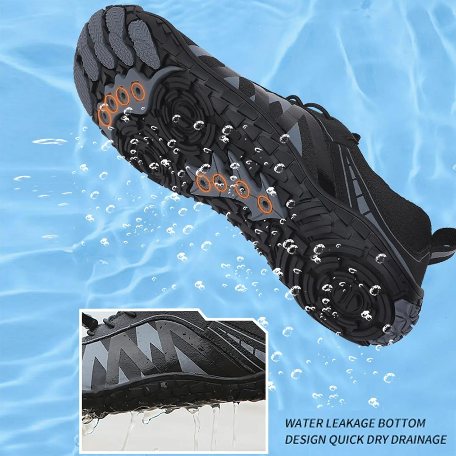 Womens and Mens Water Shoes Breathable Non-Slip Quick Dry Soft Barefoot Aqua Socks for Hiking Swim Beach Surf Yoga Sport Shoes