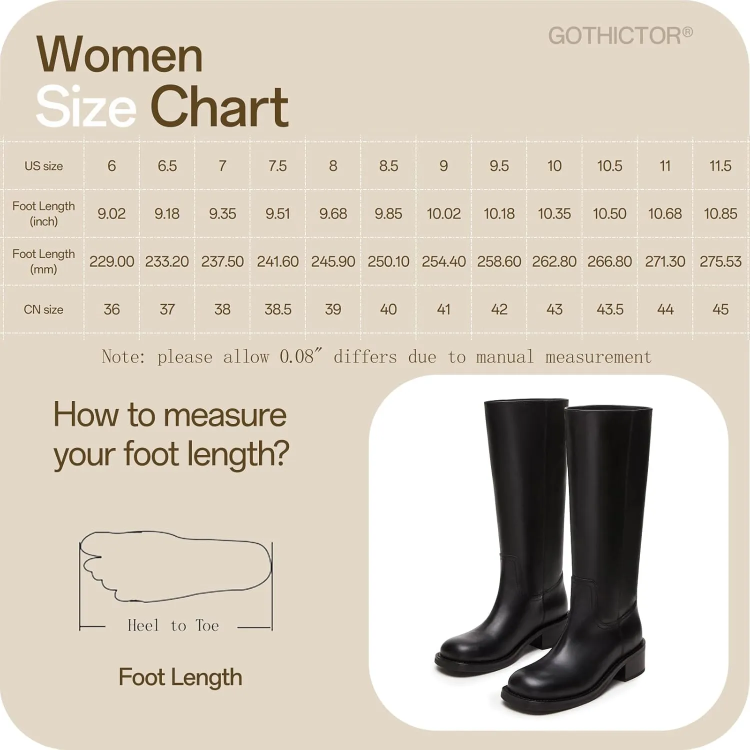 Women's Banana Knee High Boots Square Toe Chunky Block Heel Comfortable Low Heel Pull on Wide Calf Riding Long Boots for Women