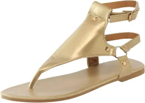 Women's Flat Sandals 2024 Thong Sandals For Women Open Toe Shoes Flat Beach Sandals Ladies Buckle Strap Flip Flops Shoes