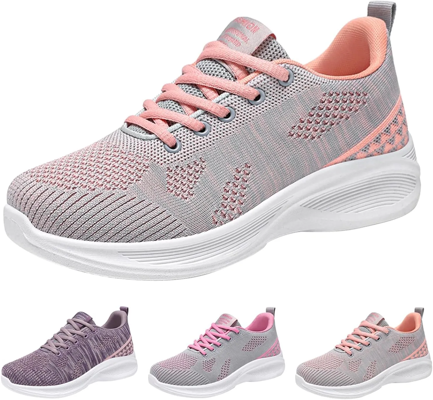 Womens Orthopedic Shoes Comfortable Universal Slide Soles Light-Weight Mesh Athletic Slip on Sneakers