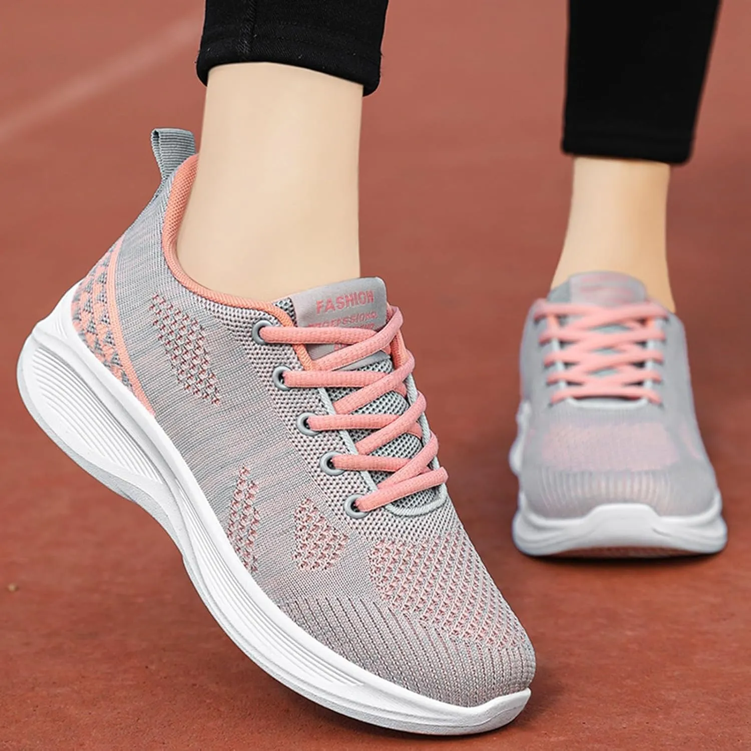 Womens Orthopedic Shoes Comfortable Universal Slide Soles Light-Weight Mesh Athletic Slip on Sneakers