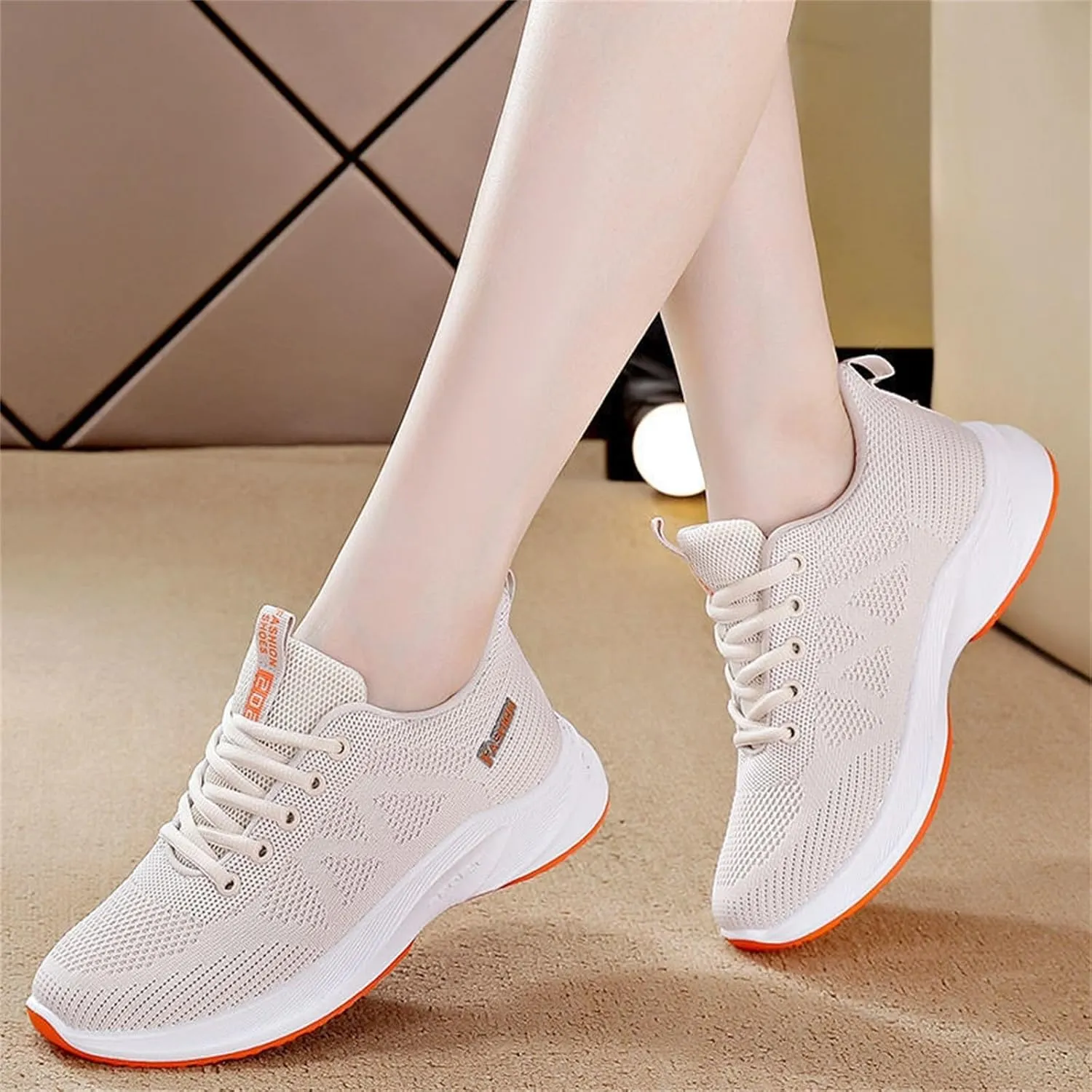 Womens Orthopedic Shoes Comfortable Universal Slide Soles Light-Weight Mesh Athletic Slip on Sneakers